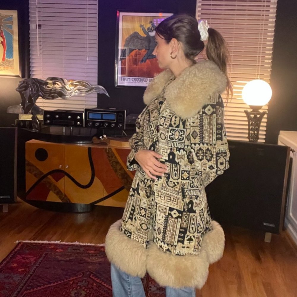 INSANE True Vintage Penny Lane Tapestry Coat